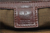 Authentic FENDI Zucca Vintage Shoulder Hand Tote Bag Nylon Leather Brown 0336G