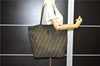 Authentic FENDI Zucca Vintage Shoulder Hand Tote Bag Nylon Leather Brown 0336G