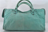 Authentic BALENCIAGA Parttime Classic 2Way Hand Bag Leather 168028 Blue 0337F