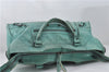 Authentic BALENCIAGA Parttime Classic 2Way Hand Bag Leather 168028 Blue 0337F