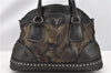 Authentic PRADA Nylon Tessuto Leather Studs 2Way Shoulder Tote Bag Green 0337G
