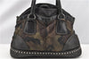 Authentic PRADA Nylon Tessuto Leather Studs 2Way Shoulder Tote Bag Green 0337G