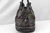 Authentic PRADA Nylon Tessuto Leather Studs 2Way Shoulder Tote Bag Green 0337G