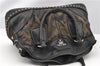 Authentic PRADA Nylon Tessuto Leather Studs 2Way Shoulder Tote Bag Green 0337G