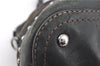 Authentic PRADA Nylon Tessuto Leather Studs 2Way Shoulder Tote Bag Green 0337G
