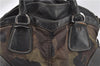 Authentic PRADA Nylon Tessuto Leather Studs 2Way Shoulder Tote Bag Green 0337G