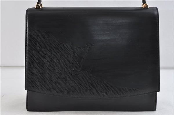 Auth Louis Vuitton Opera Delphes 2Way Shoulder Bag Leather Black M63932 LV 0339D