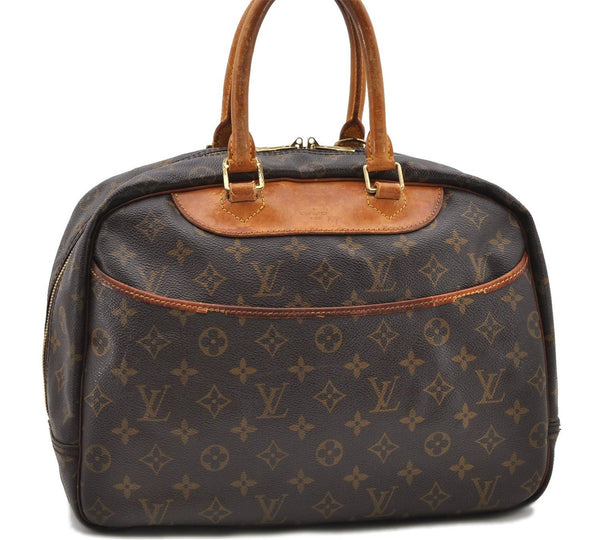 Authentic Louis Vuitton Monogram Deauville Hand Bag M47270 LV 0340D