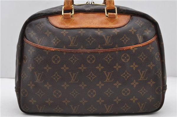 Authentic Louis Vuitton Monogram Deauville Hand Bag M47270 LV 0340D