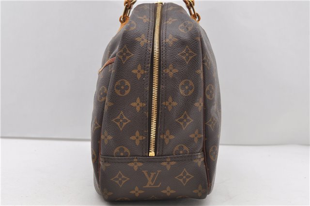 Authentic Louis Vuitton Monogram Deauville Hand Bag M47270 LV 0340D