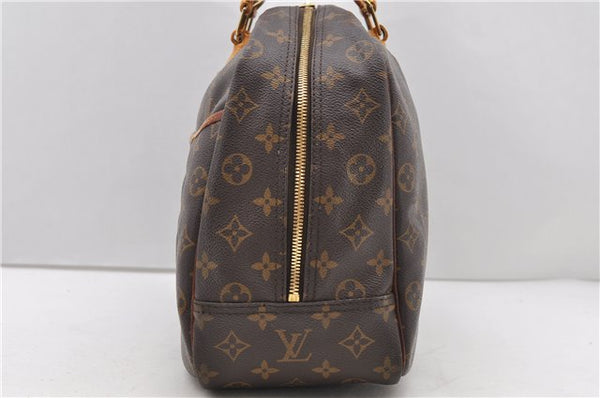 Authentic Louis Vuitton Monogram Deauville Hand Bag M47270 LV 0340D