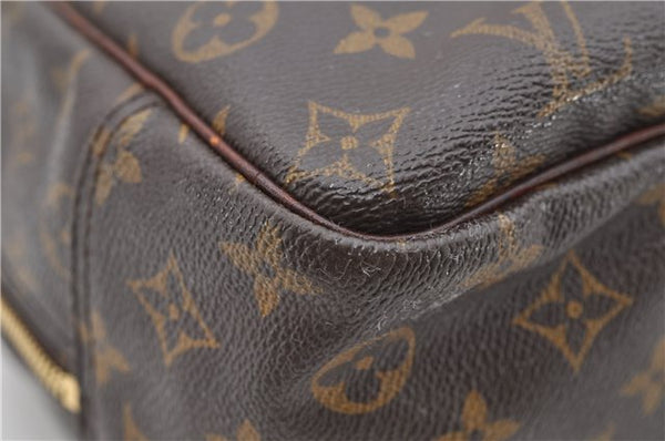 Authentic Louis Vuitton Monogram Deauville Hand Bag M47270 LV 0340D