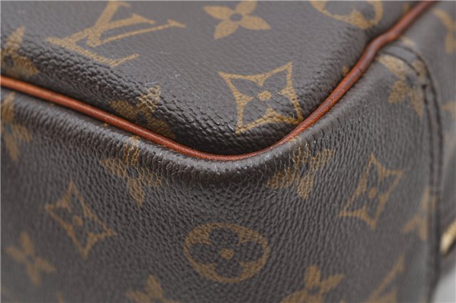 Authentic Louis Vuitton Monogram Deauville Hand Bag M47270 LV 0340D