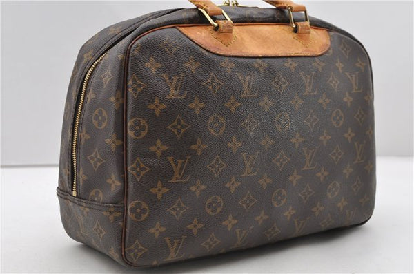 Authentic Louis Vuitton Monogram Deauville Hand Bag M47270 LV 0340D