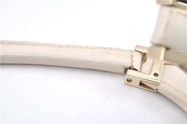 Authentic GUCCI Jackie Shoulder Hand Bag GG Canvas Leather Light Blue 0340G