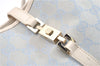 Authentic GUCCI Jackie Shoulder Hand Bag GG Canvas Leather Light Blue 0340G