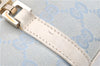 Authentic GUCCI Jackie Shoulder Hand Bag GG Canvas Leather Light Blue 0340G