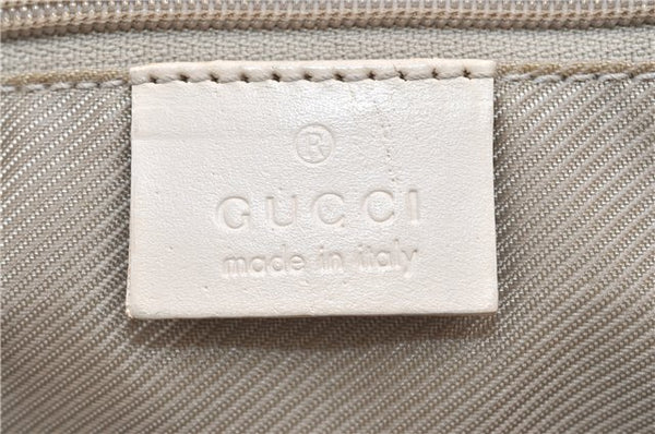 Authentic GUCCI Jackie Shoulder Hand Bag GG Canvas Leather Light Blue 0340G