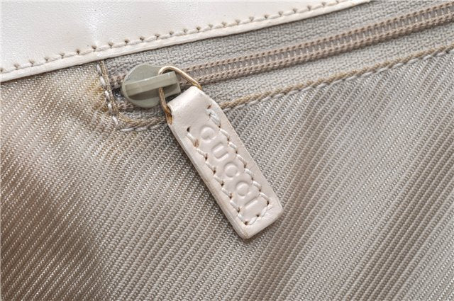 Authentic GUCCI Jackie Shoulder Hand Bag GG Canvas Leather Light Blue 0340G