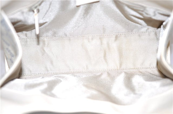 Authentic GUCCI Jackie Shoulder Hand Bag GG Canvas Leather Light Blue 0340G