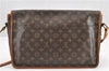 Authentic Louis Vuitton Monogram Gibeciere GM Shoulder Cross Bag M42246 LV 0343G