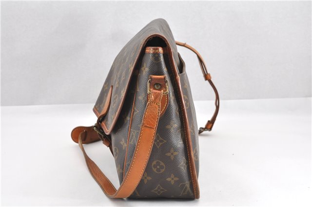 Authentic Louis Vuitton Monogram Gibeciere GM Shoulder Cross Bag M42246 LV 0343G