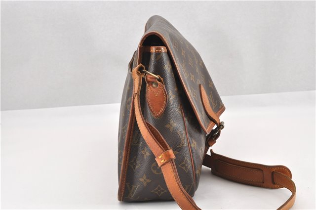 Authentic Louis Vuitton Monogram Gibeciere GM Shoulder Cross Bag M42246 LV 0343G