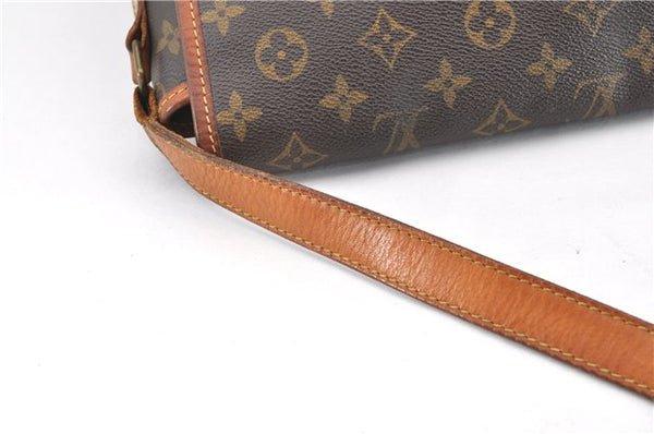 Authentic Louis Vuitton Monogram Gibeciere GM Shoulder Cross Bag M42246 LV 0343G