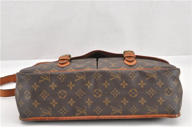 Authentic Louis Vuitton Monogram Gibeciere GM Shoulder Cross Bag M42246 LV 0343G