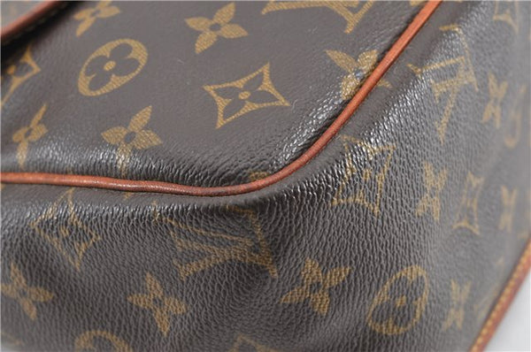 Authentic Louis Vuitton Monogram Gibeciere GM Shoulder Cross Bag M42246 LV 0343G