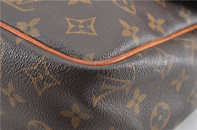 Authentic Louis Vuitton Monogram Gibeciere GM Shoulder Cross Bag M42246 LV 0343G