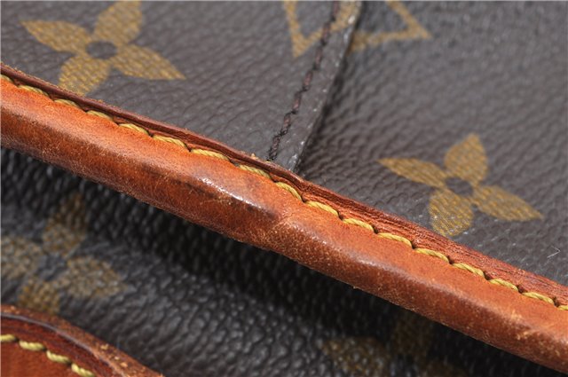 Authentic Louis Vuitton Monogram Gibeciere GM Shoulder Cross Bag M42246 LV 0343G