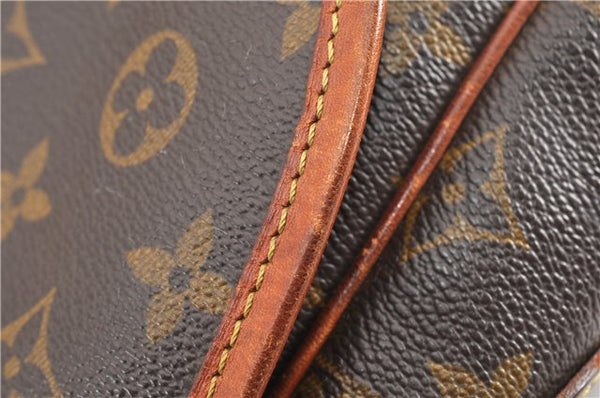 Authentic Louis Vuitton Monogram Gibeciere GM Shoulder Cross Bag M42246 LV 0343G