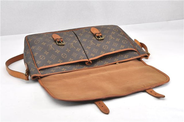 Authentic Louis Vuitton Monogram Gibeciere GM Shoulder Cross Bag M42246 LV 0343G