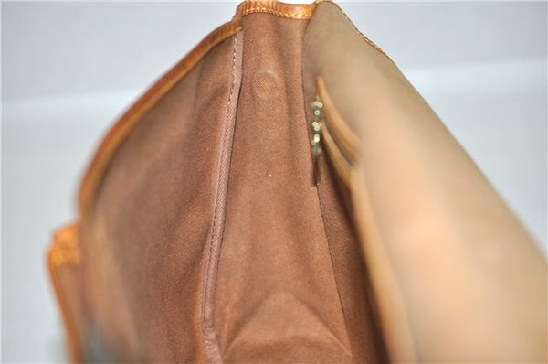 Authentic Louis Vuitton Monogram Gibeciere GM Shoulder Cross Bag M42246 LV 0343G