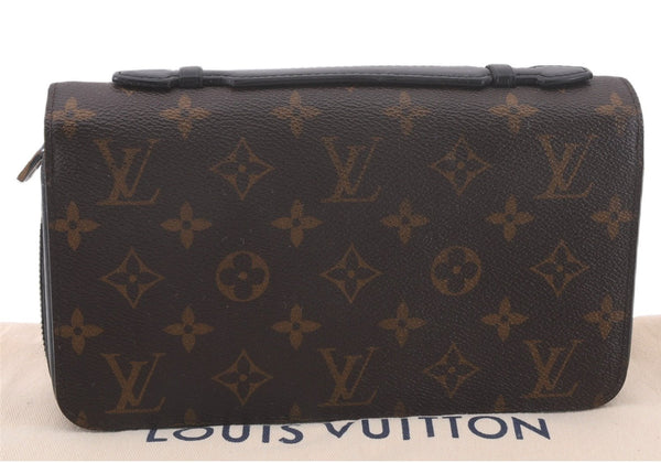 Authentic Louis Vuitton Monogram Macassar Zippy XL Wallet Purse M61506 LV 0345F