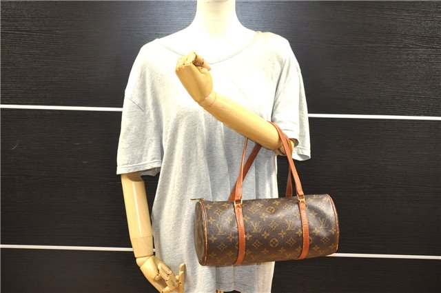 Authentic Louis Vuitton Monogram Papillon 30 Hand Bag Old Model LV 0345G