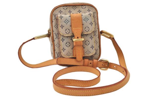Auth Louis Vuitton Monogram Mini Juliet PM Shoulder Cross Bag M92005 Blue 0346G