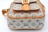 Auth Louis Vuitton Monogram Mini Juliet PM Shoulder Cross Bag M92005 Blue 0346G