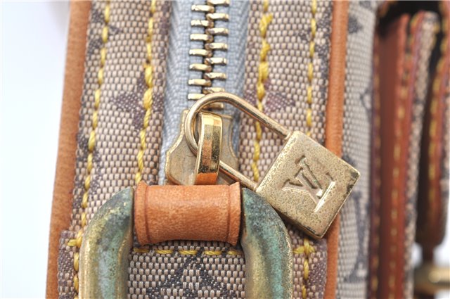 Auth Louis Vuitton Monogram Mini Juliet PM Shoulder Cross Bag M92005 Blue 0346G