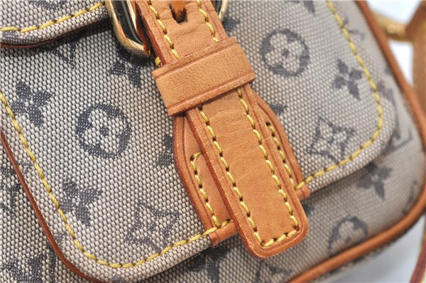 Auth Louis Vuitton Monogram Mini Juliet PM Shoulder Cross Bag M92005 Blue 0346G