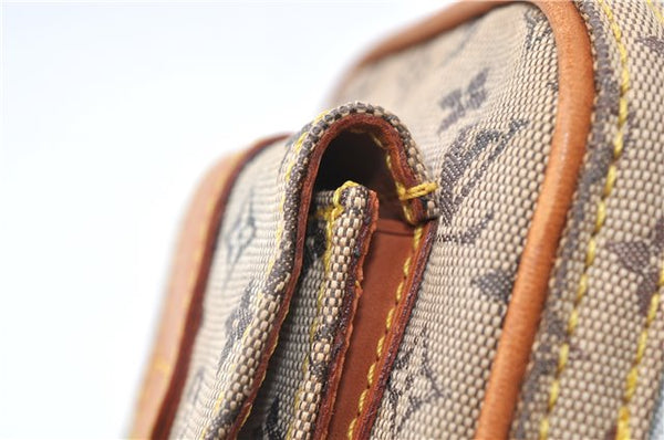 Auth Louis Vuitton Monogram Mini Juliet PM Shoulder Cross Bag M92005 Blue 0346G