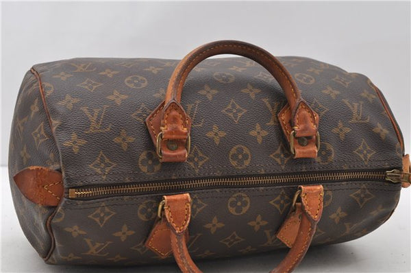 Authentic Louis Vuitton Monogram Speedy 30 Hand Bag Purse M41526 LV 0348D