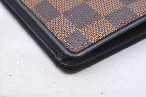 Authentic Louis Vuitton Damier Portefeuille Brazza Long Wallet N63168 Box 0348F