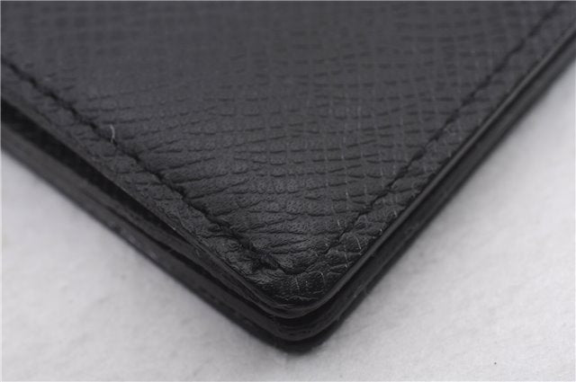 Authentic Louis Vuitton Taiga Portefeuille Accordeon Wallet M30992 Black 0352F