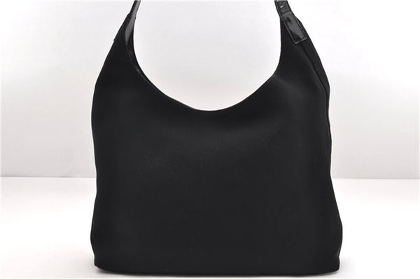 Authentic GUCCI Shoulder Tote Bag Nylon Enamel 0013297 Black 0353E