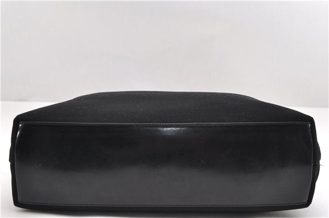 Authentic GUCCI Shoulder Tote Bag Nylon Enamel 0013297 Black 0353E
