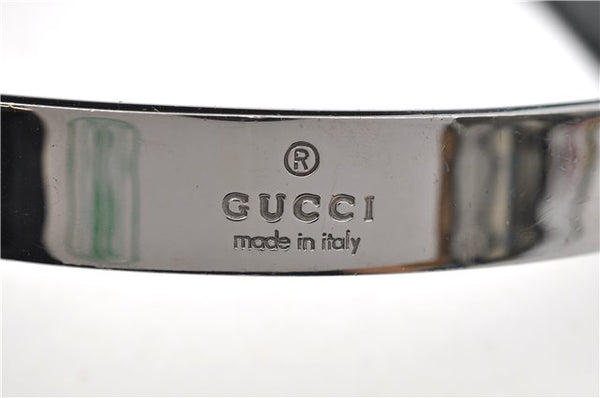 Authentic GUCCI Shoulder Tote Bag Nylon Enamel 0013297 Black 0353E