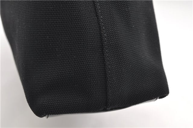 Authentic GUCCI Shoulder Tote Bag Nylon Enamel 0013297 Black 0353E