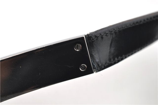 Authentic GUCCI Shoulder Tote Bag Nylon Enamel 0013297 Black 0353E